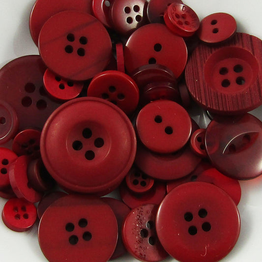 50gram Assorted Wine Sewing Buttons RESIN Crafts Jewellery Junk Journal