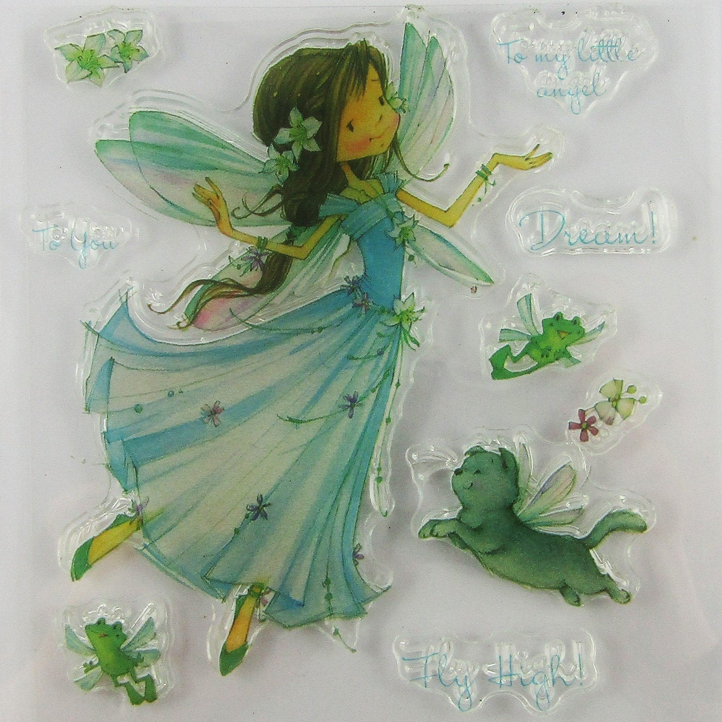 Little Angel Dream Fairy Clear Stamp Silicone Rubber Scrapbooking Card Making