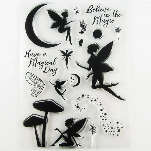 Believe in Magic Fairy Clear Stamp Silicone Rubber Scrapbooking Card Making