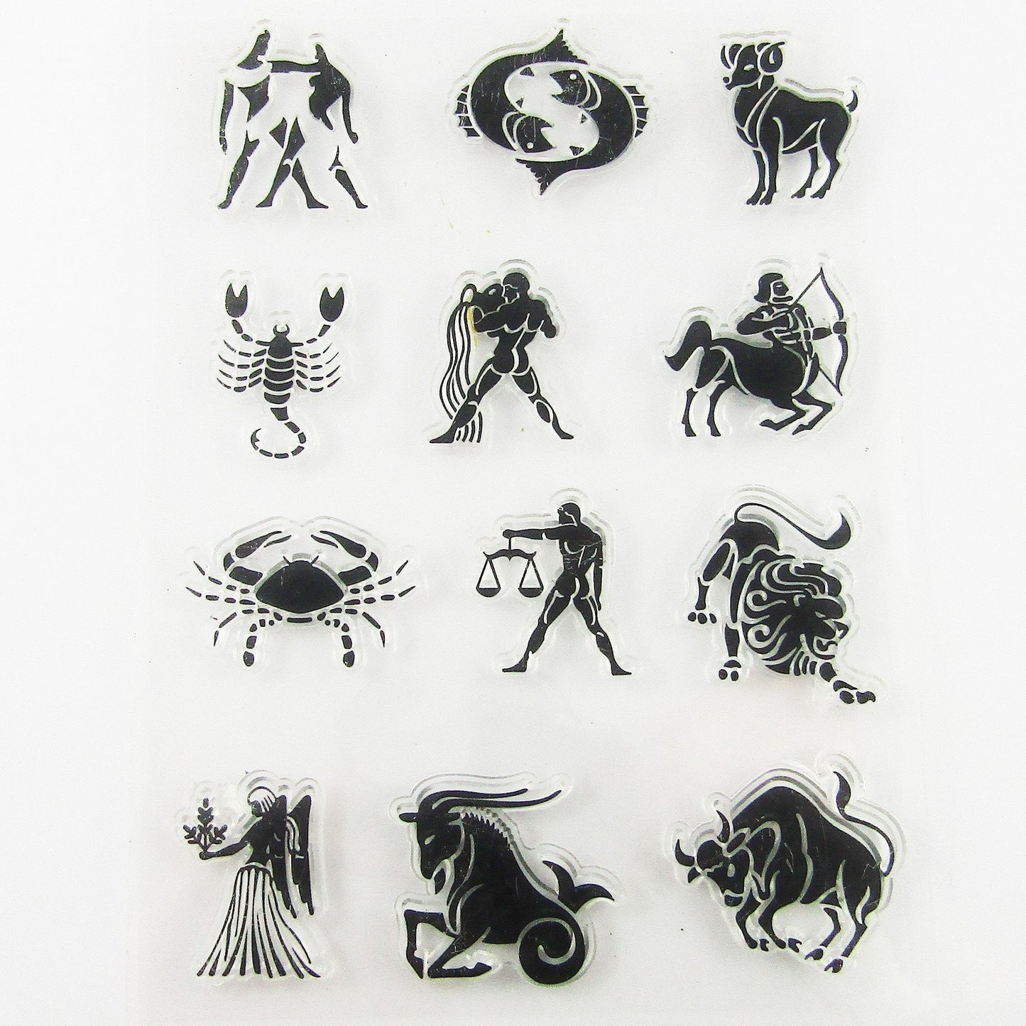Constellation Zodiac Symbol Clear Stamp Silicone Rubber Scrapbooking Card Making