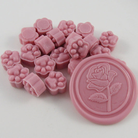 100pcs Dusty Pink Sealing Wax Melt Particles for Wax Seals Wedding Cards Journal