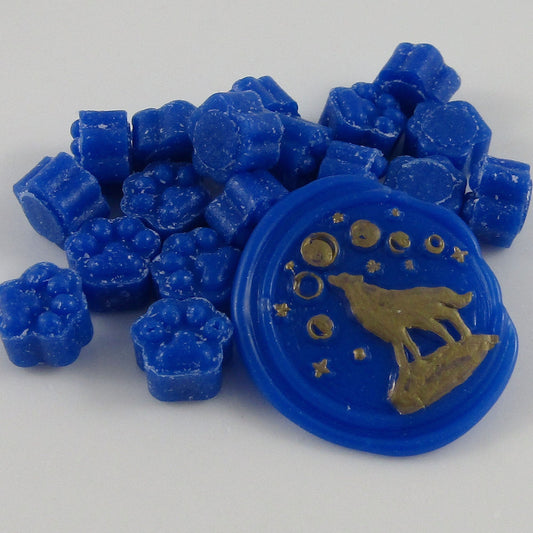100pcs Blue Sealing Wax Melt Particles for Wax Seals Wedding Cards Journal