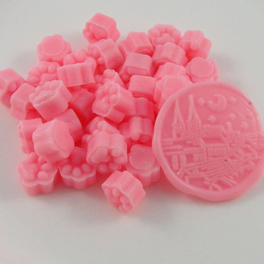100pcs Candy Pink Sealing Wax Melt Particles for Wax Seals Wedding Cards Journal