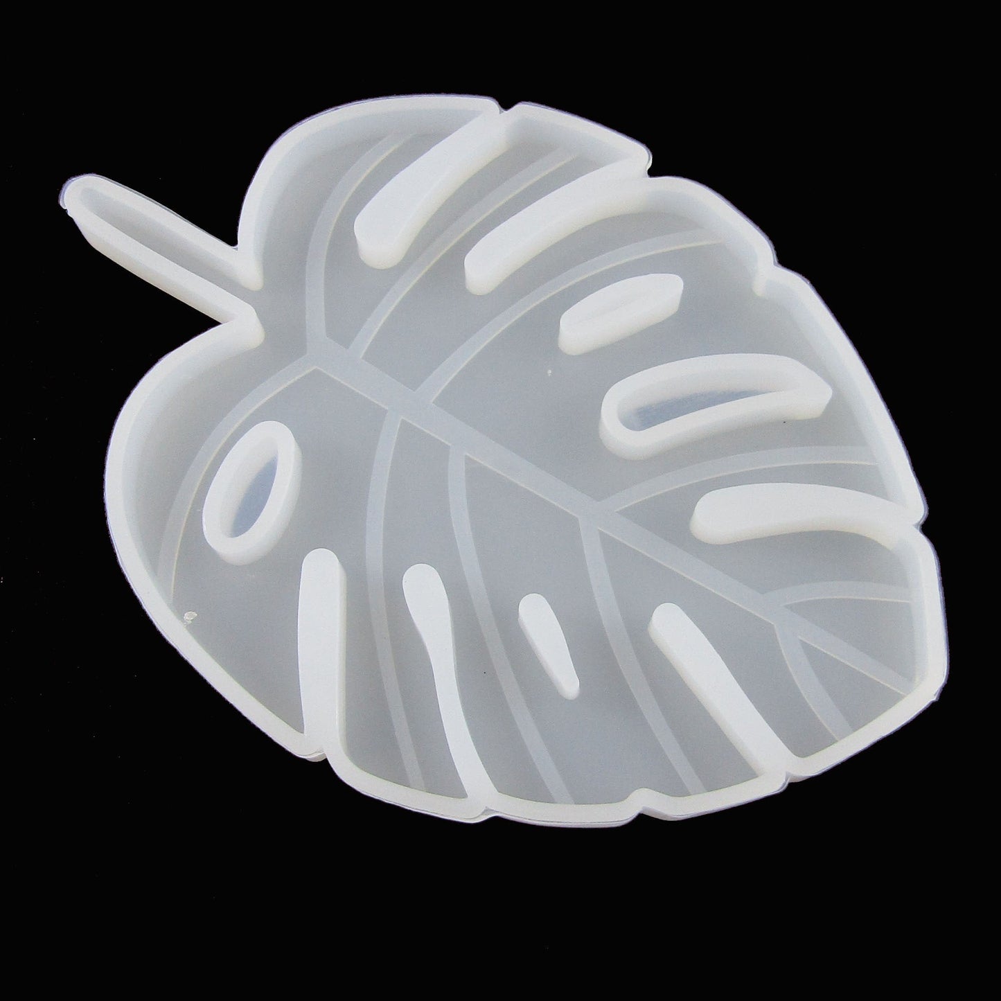 2pc set Coaster Small Monstera Leaf Silicone Casting Mould for Epoxy Resin