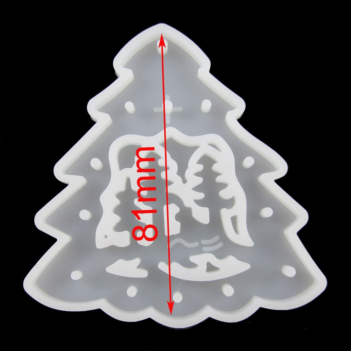 Christmas Tree Pendant Silicone Mould for Epoxy Resin
